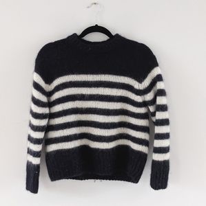 Sezane Chuck Jumper Stripe (Navy & Ecru)